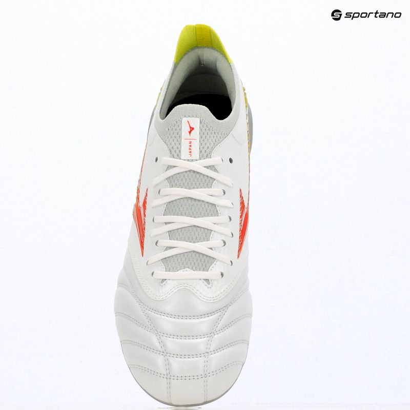 Kopačky Mizuno Morelia Neo V β Japan AG white/lava orange/evening primrose 7