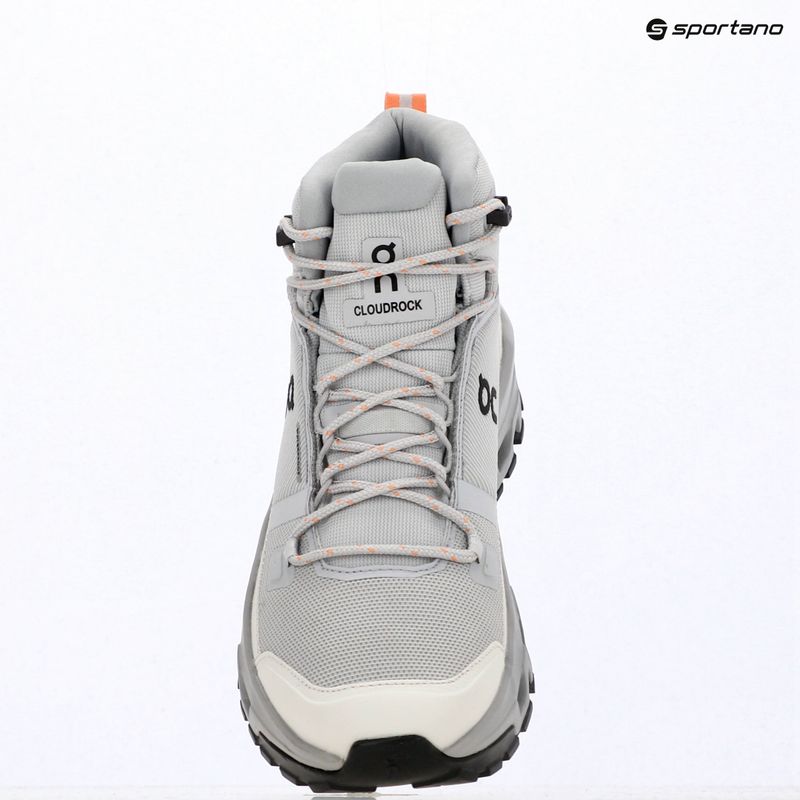 Dámské turistické boty On Cloudrock Mid Waterproof glacier/alloy 15