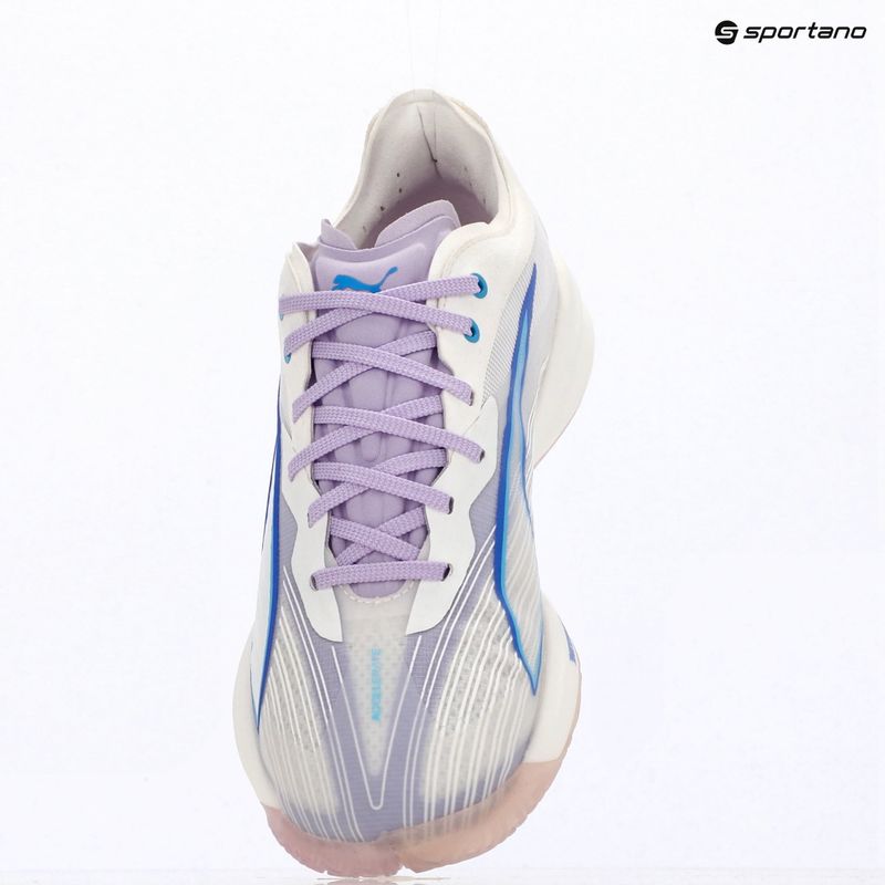 Házenkářské boty PUMA Accelerate Nitro SQD 5 puma white/royal sapphire/light lavender 9
