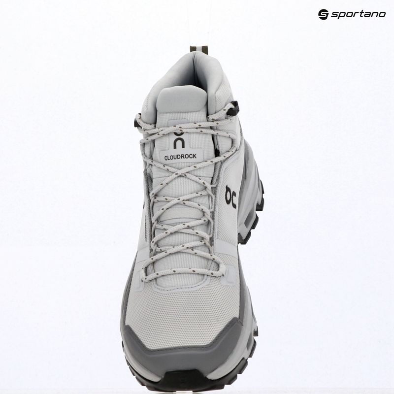 Pánské turistické boty On Cloudrock Mid Waterproof glacier/alloy 7