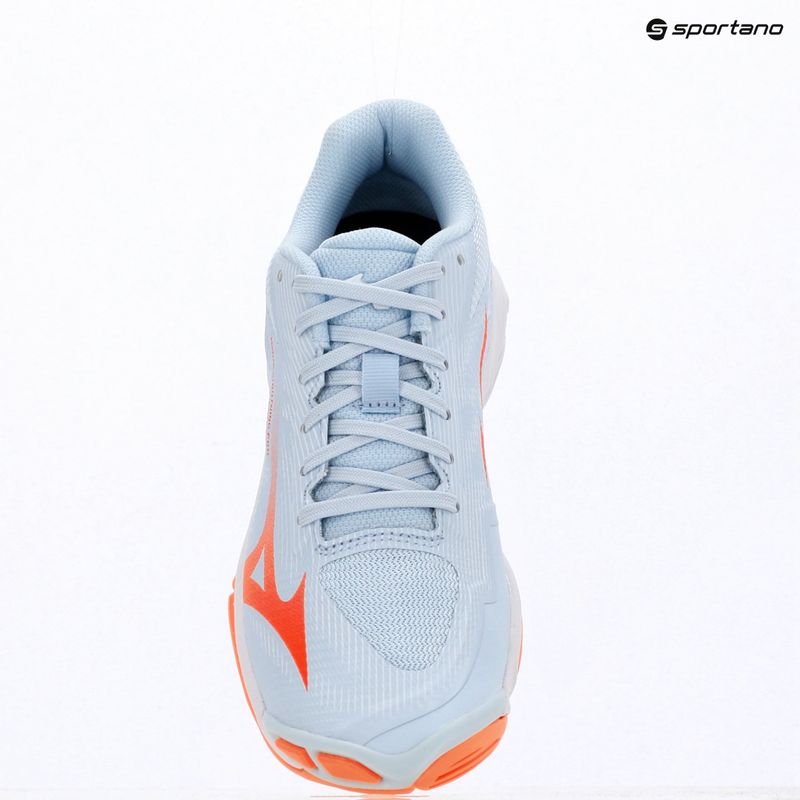 Dámské volejbalové boty Mizuno Wave Lightning Pro blue finch/lava orange/flamingo coral 15