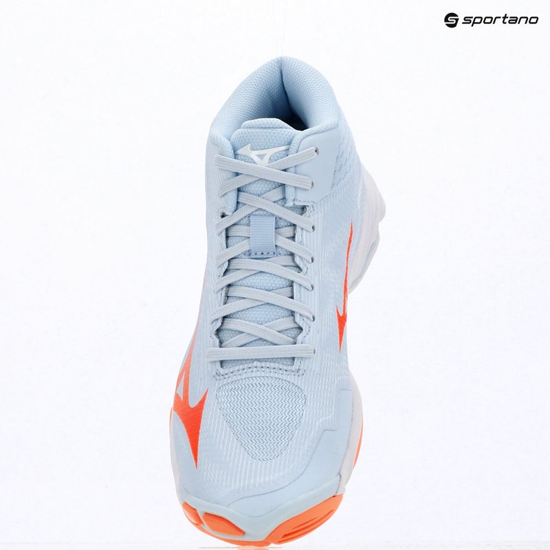 Dámské volejbalové boty Mizuno Wave Lightning Pro Mid blue finch/lava orange/flamingo coral 15