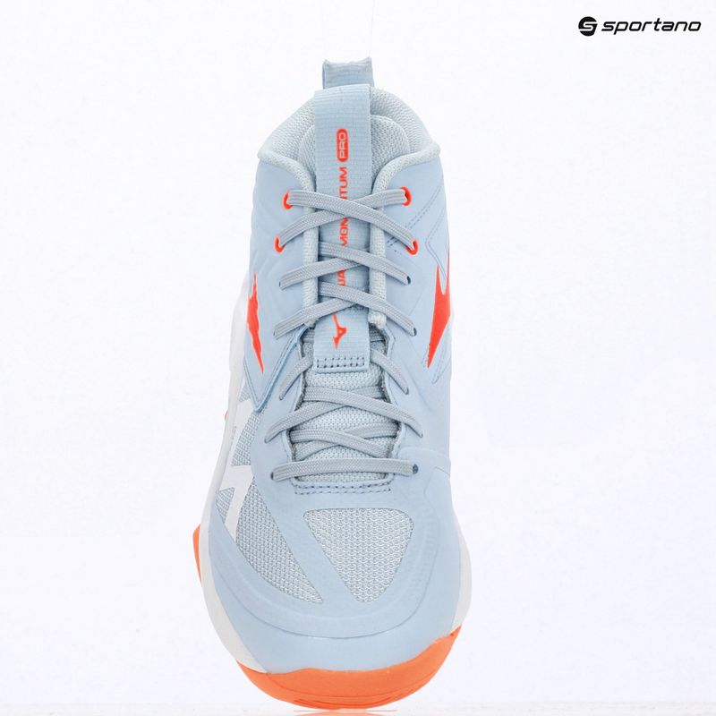 Dámské volejbalové boty Mizuno Wave Momentum Pro Mid blue finch/lava orange/flamingo coral 15