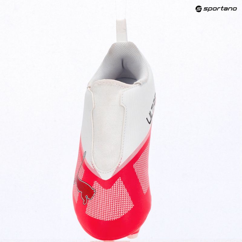 Dětské kopačky Puma Ultra 7 Play LL FG/AG Jr Ultra Red/Puma Black/Puma White 15