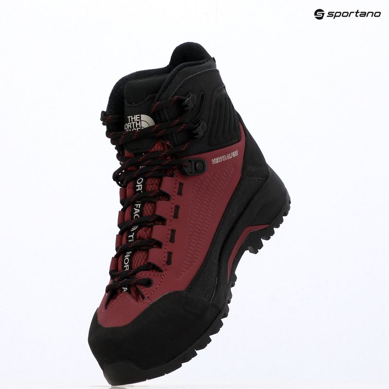 Dámské přístupové boty The North Face Verto Alpine Mid GTX burgundy crush/tnf black 15