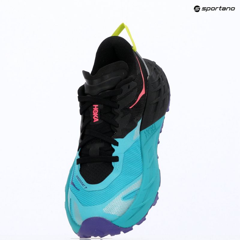Dámské běžecké boty HOKA Speedgoat 7 black/electric aqua 17