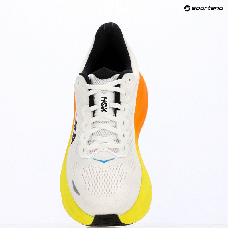 Pánské běžecké boty HOKA Bondi 9 white/neon tangerine 16