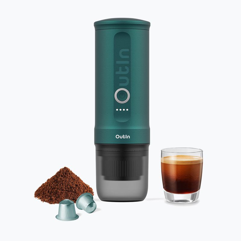 Přenosný kávovar OutIn Nano Portable Espresso outi teal 3