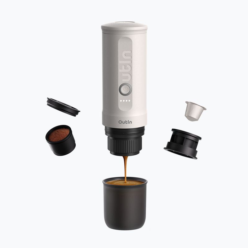 Přenosný kávovar OutIn Nano Portable Espresso peal white 2