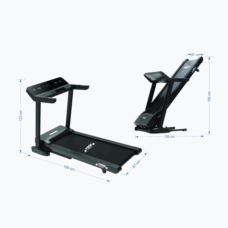 Elektrický běžecký pás York Fitness HT9 black 16