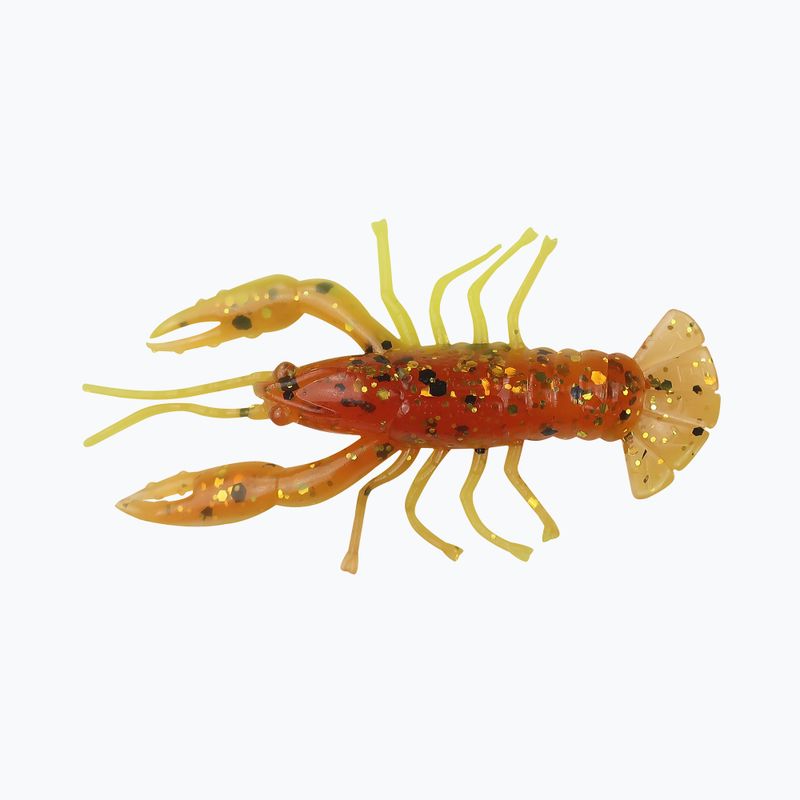 Relax Crawfish 2 Laminované 4 ks. Rootbeer-Gold, černé třpytky / žlutá CRF2