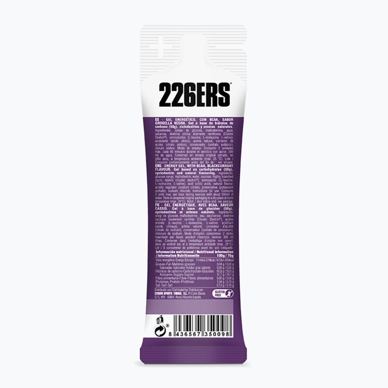 226ERS High Energy BCAA energy gel set 24 ks. x 76 g černý rybíz 3