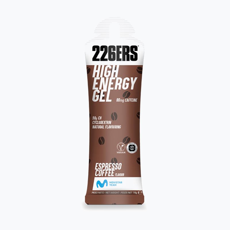226ERS High Energy Sada energetických gelů s kofeinem 24 ks. x 76 g kávy 2