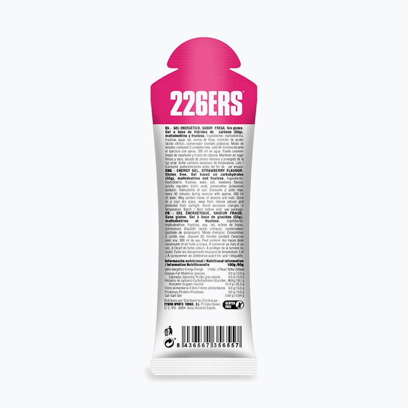 226ERS Sada energetických gelů s vysokým obsahem fruktózy 24 ks. x 80 g jahoda 3