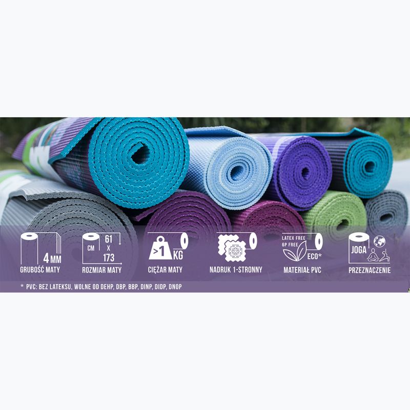 Podložka na jógu Gaiam Premium Black Chakra 6 mm black chakra 8