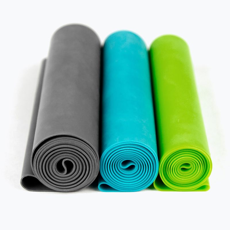 Sada posilovacích odporových gum Gaiam 63578 3 szt. black/blue/green 3