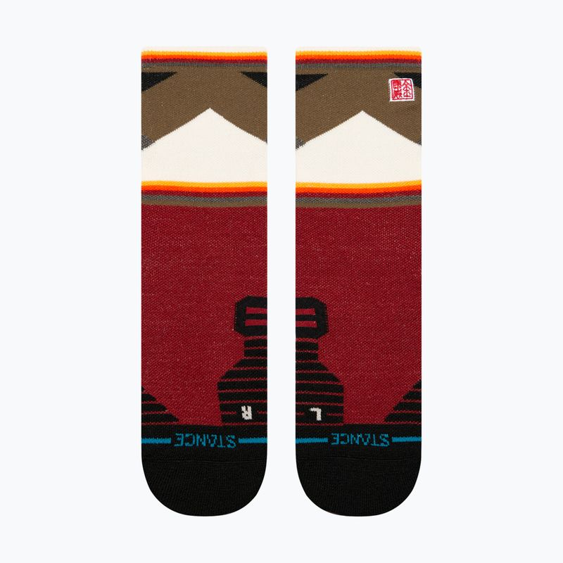 Běžecké ponožky Stance Jimmy Chin Mid Wool Crew red 2