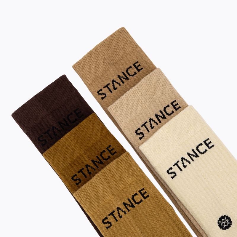 Ponožky Stance Origin Crew 6 pairs A556C24ORI cream 10