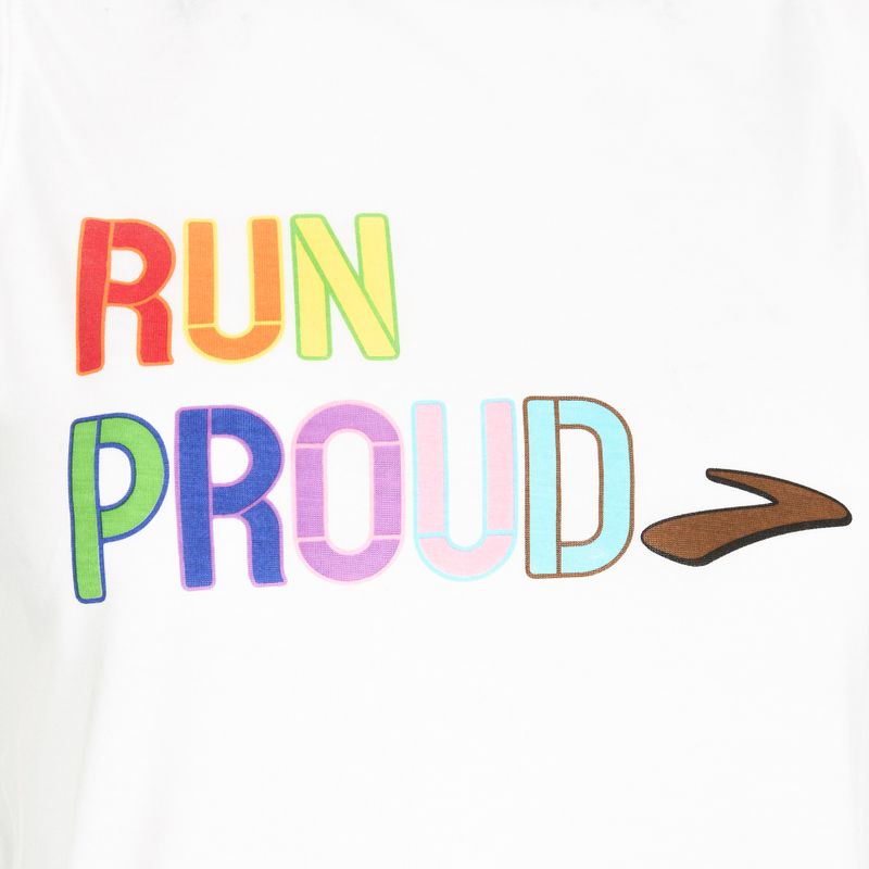 Dámské běžecké tričko Brooks Distance Graphic Tank white/rainbow/brow 3
