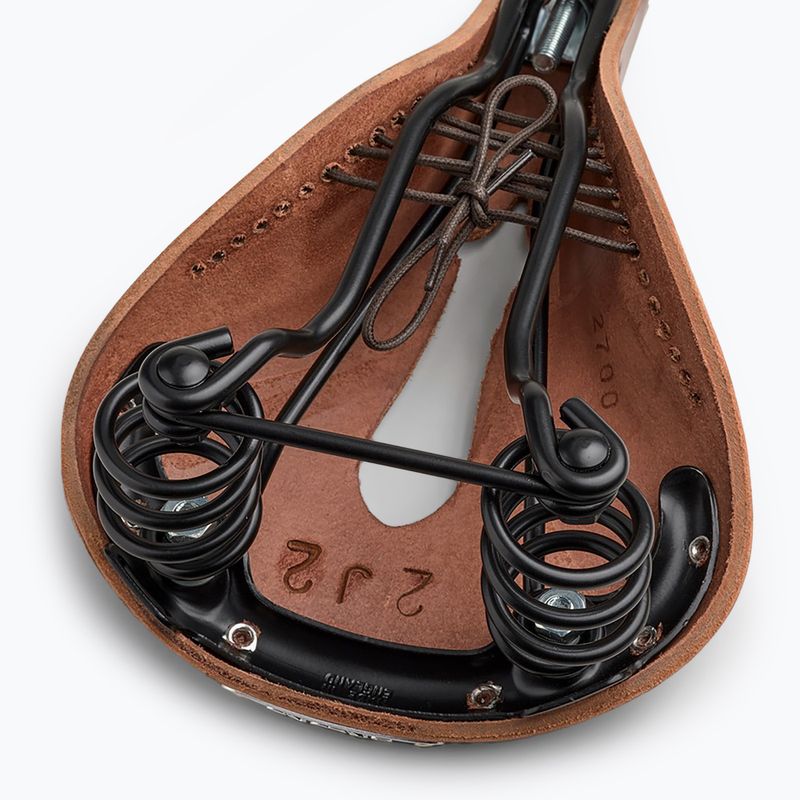 Cyklistické sedlo Brooks England Flyer Carved brown 7
