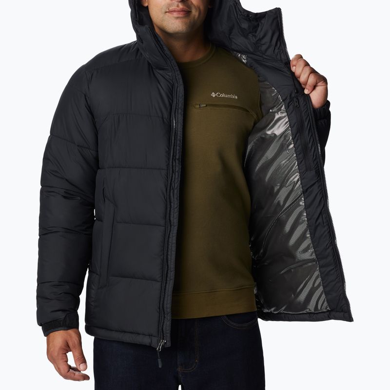 Pánská péřová bunda Columbia Pike Lake Hooded černá 1738032 4
