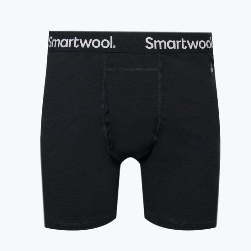 Pánské boxerky Smartwool Merino Boxer Brief Boxované termální boxerky černé 14011