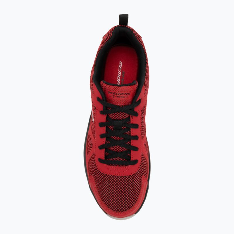 SKECHERS Track Bucolo red/black pánské tréninkové boty 5