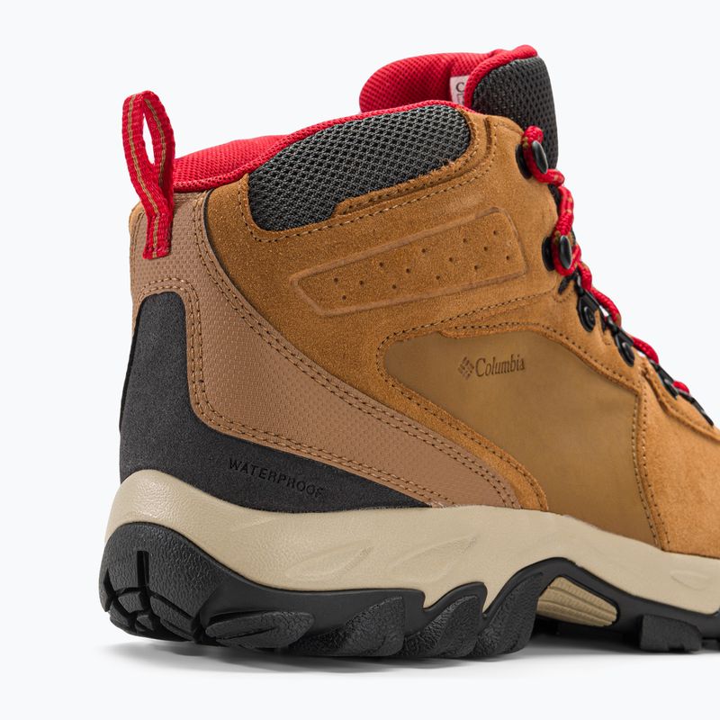 Columbia Newton Ridge Plus II Suede WP elk/mountain red pánské trekové boty 9