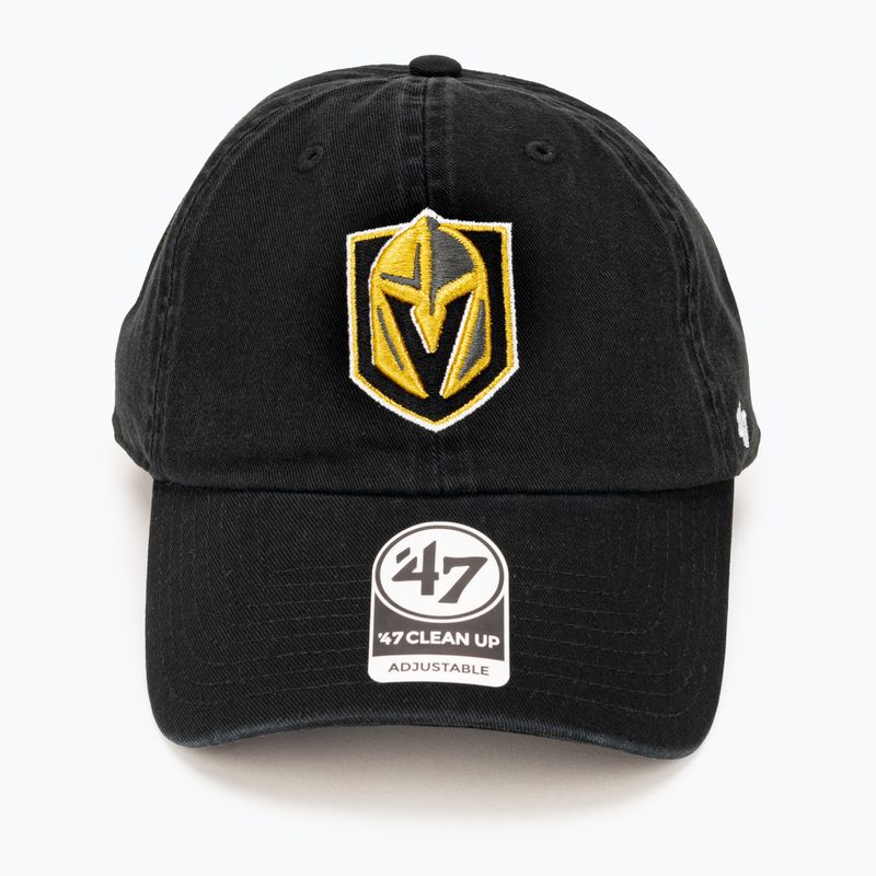 47 Brand NHL Vegas Golden Knights baseballová čepice CLEAN UP černá 4