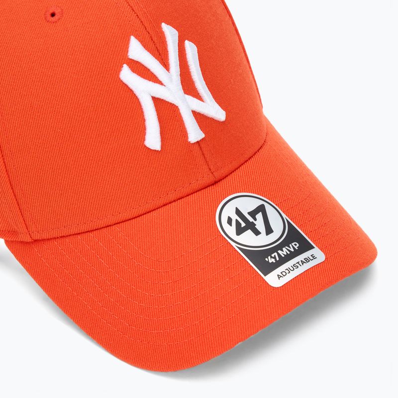 Kšiltovka 47 Brand MLB New York Yankees MVP vibrant orange 3
