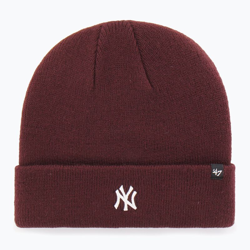 Zimní čepice 47 Brand MLB New York Yankees Centerfield dark maroon