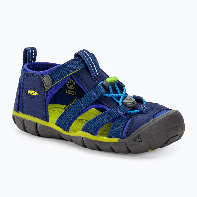 Dětské sandály KEEN Seacamp II CNX blue depths/chartreuse