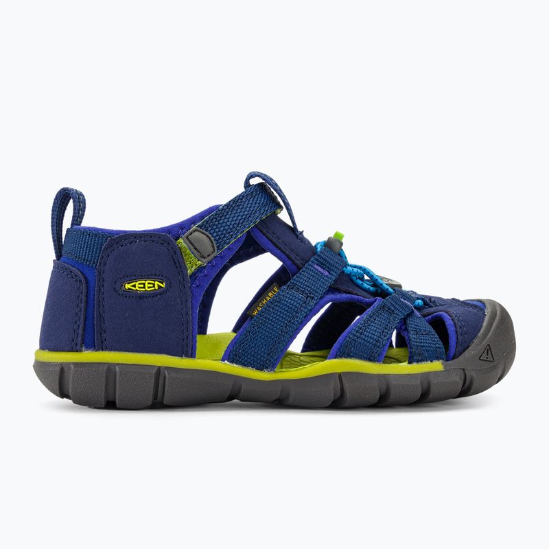 Dětské sandály KEEN Seacamp II CNX blue depths/chartreuse 2