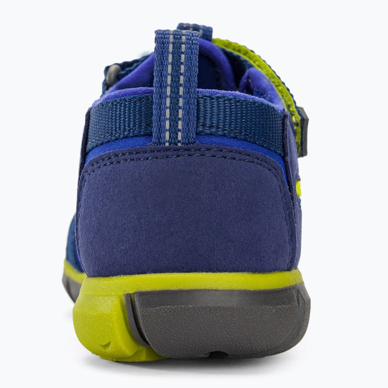 Juniorské sandály KEEN Seacamp II CNX blue depths/chartreuse 7