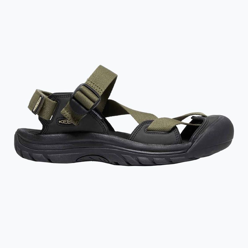Pánské trekové sandály KEEN Zerraport II Military olive/black 8