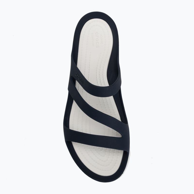 Dámské nazouváky Crocs Swiftwater Sandal navy/white 5
