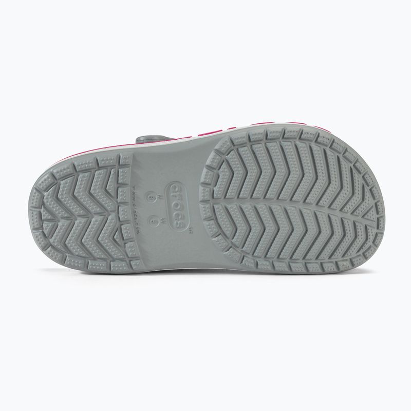 Nazouváky  Crocs Bayaband Clog light grey/candy pink 5