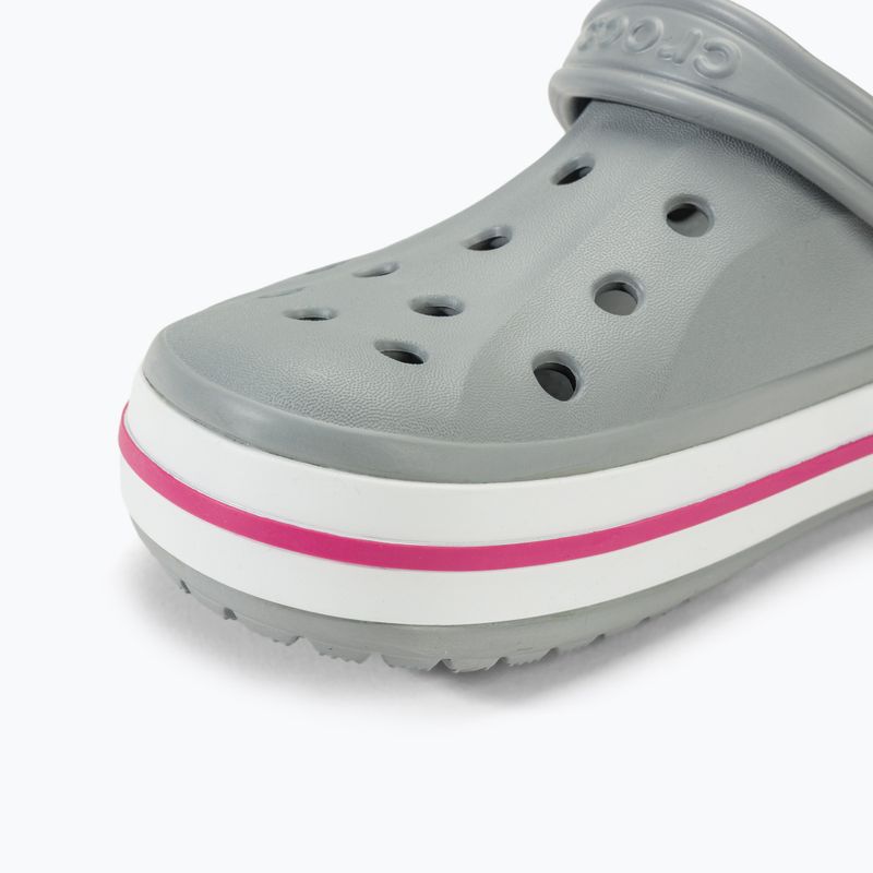 Nazouváky  Crocs Bayaband Clog light grey/candy pink 8
