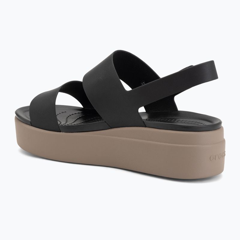 Dámské sandály  Crocs Brooklyn Low Wedge black/mushroom 3