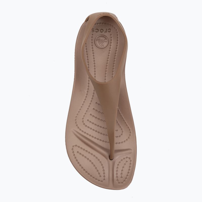 Dámské žabky Crocs Sexi Flip bronze 5