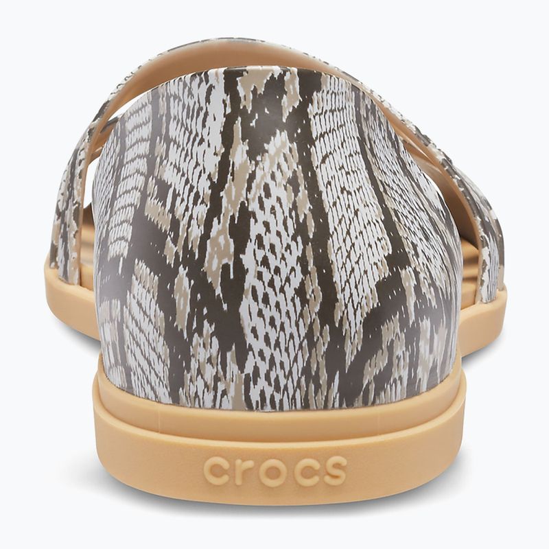 Dámské sandály Crocs Tulum Open Flat mushroom/stucco 11