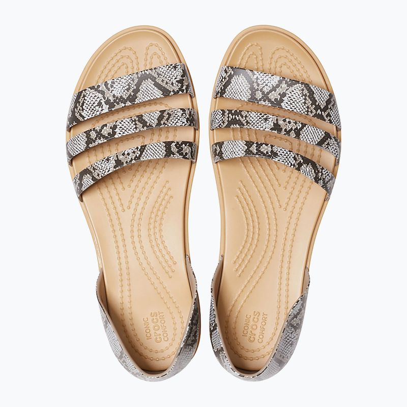 Dámské sandály Crocs Tulum Open Flat mushroom/stucco 12