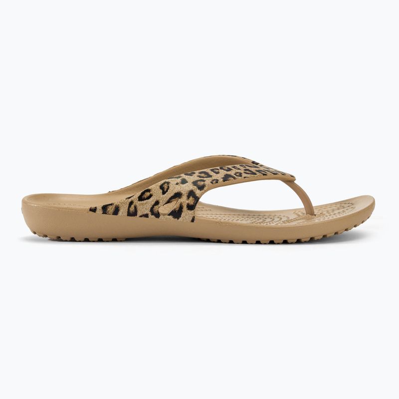 Dámské žabky Crocs Kadee II Leopard/gold 2