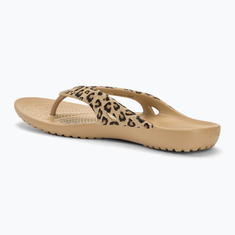 Dámské žabky Crocs Kadee II Leopard/gold 3