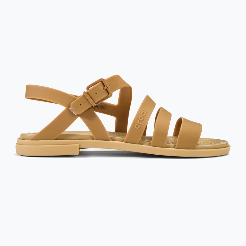 Dámské sandály  Crocs Tulum dark gold 2