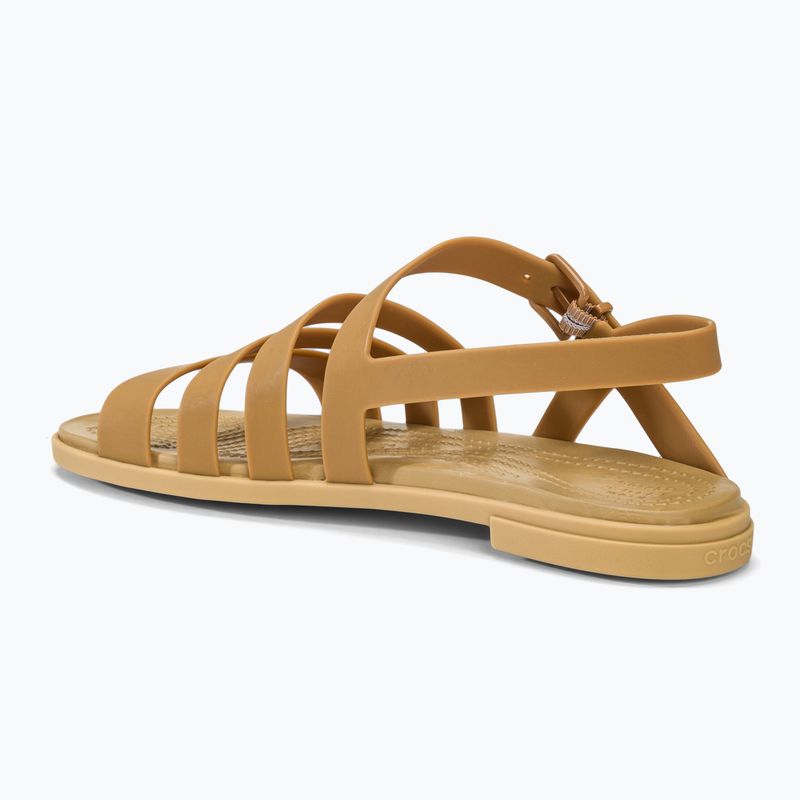 Dámské sandály  Crocs Tulum dark gold 3