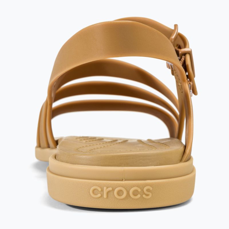 Dámské sandály  Crocs Tulum dark gold 6