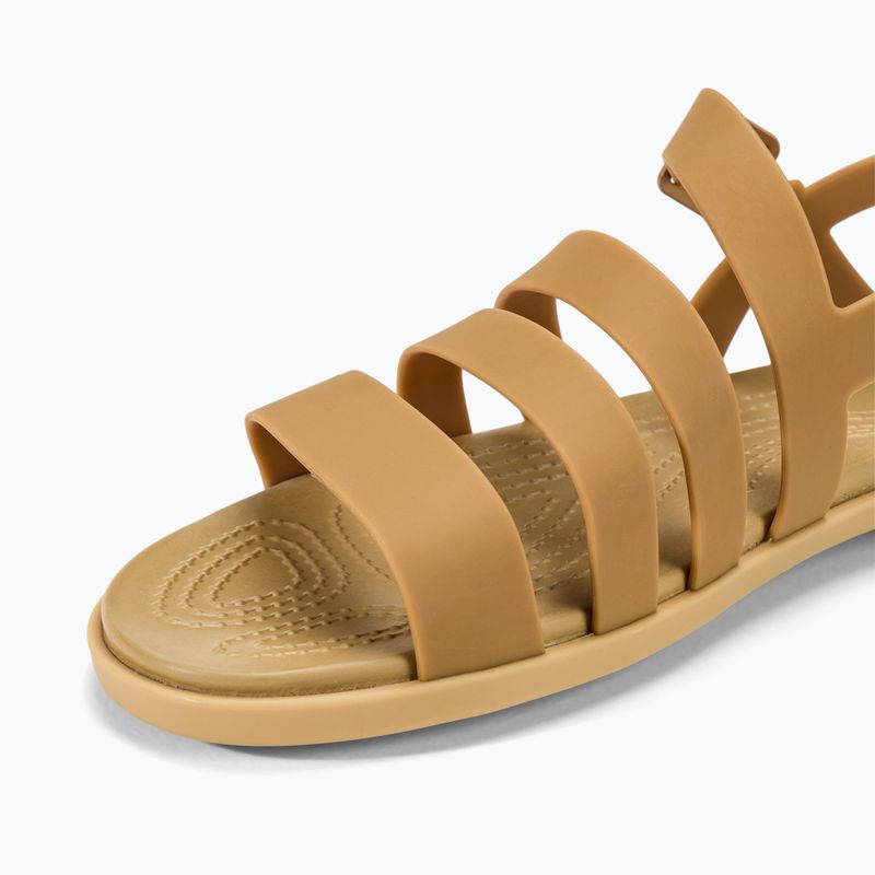 Dámské sandály  Crocs Tulum dark gold 7