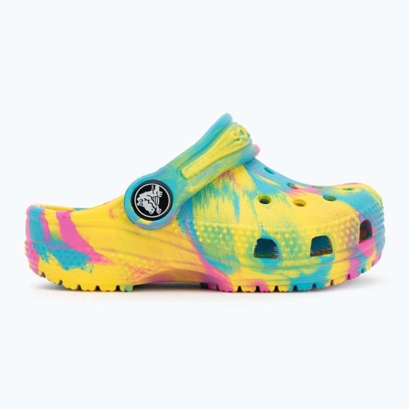 Dětské nazouváky Crocs Classic Marbled Clog Toddler digital aqua/multi 3
