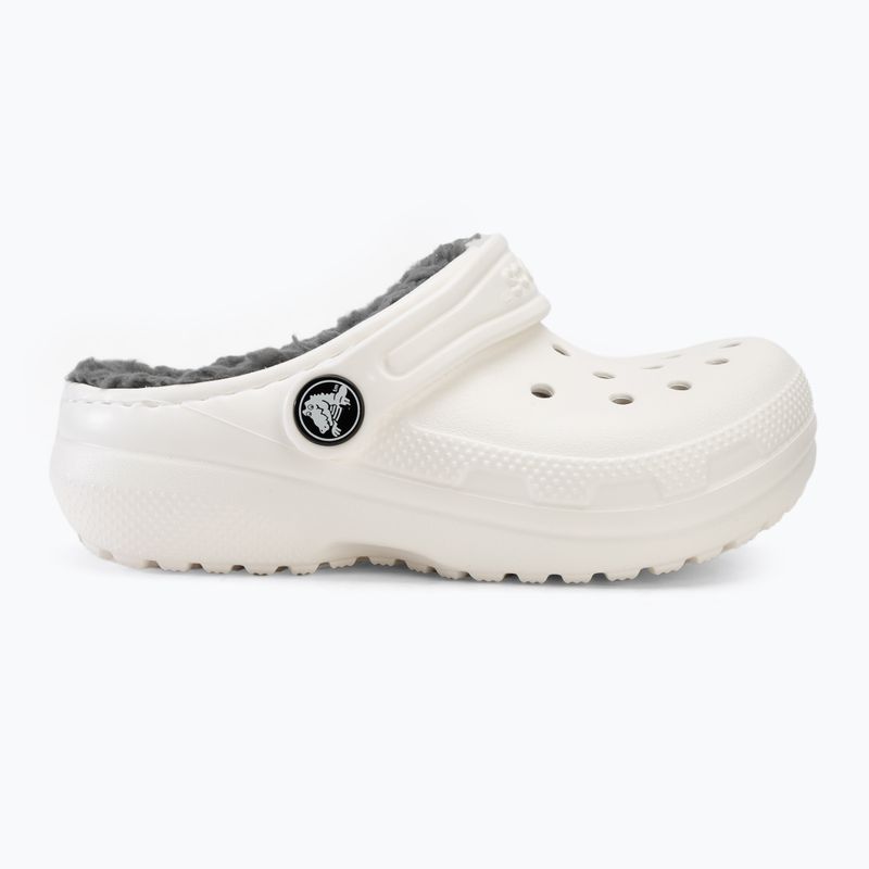 Dětské nazouváky  Crocs Classic Lined Clog Toddler white/grey 3